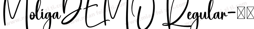 MoligaDEMO Regular字体转换